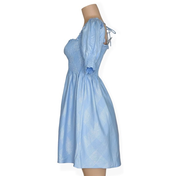 HILL HOUSE Athena Nap Dress - Light Blue Glitter - Picture 5 of 11